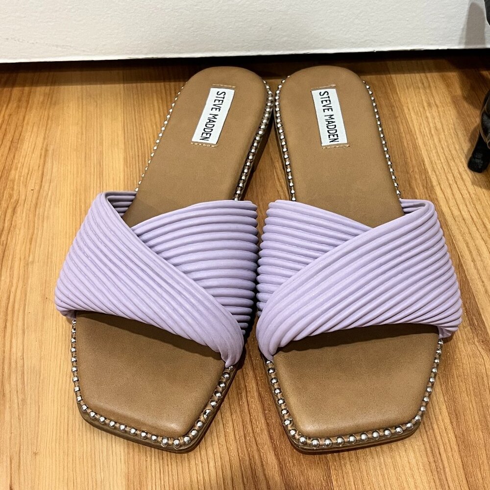 Steve Madden Lavender Slip On Sandals - Size 9